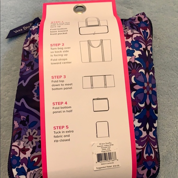 Vera Bradley packable tote - Picture 2 of 2